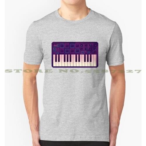 Neon Midi Controller Cool Design Trendy T-Shirt Tee Keyboard Music Musical Instrument G Dj Sound Aesthetic Synth Neon Music