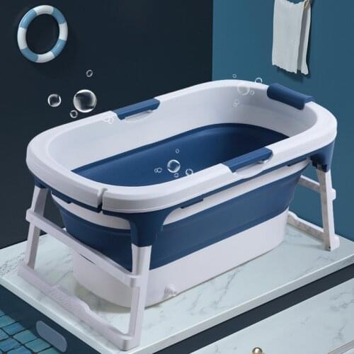 New Adult Folding Bathtub Freestanding Bathroom Folding Bucket Portable Plastic Foldable Bathtub for Adults