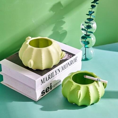 Cactus Ashtray пепельница Nordic INS Style Cenicero Office Ceramics Household Living Room Decoration Boyfriend Gift Ashtrays
