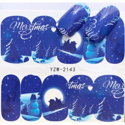 Christmas nail sticker nail art tool for water sticker for water decals nail art stickers