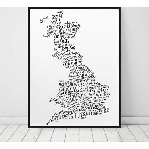 Nordic Poster Alkaline Foods Text Canvas Painting Abstract Art Print Minimalism Modern Picture For Kitchen Wall Home Decor