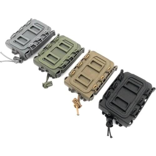 Molle Tactical Single Rifle Pistol Mag Pouch 5.56mm/7.62mm Adjustable Pouch Rifle Pockets Organizer Pockets Outdoor Activities