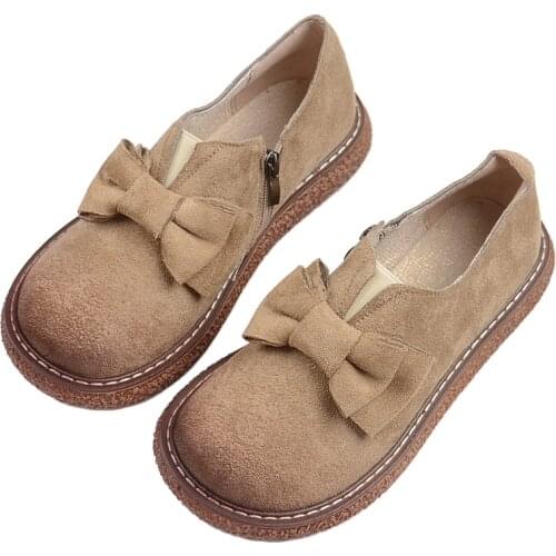 Mori literary retro big head doll shoes Japanese thick bottom wild muffin womens shoes Harajuku style Loafers flat single shoes