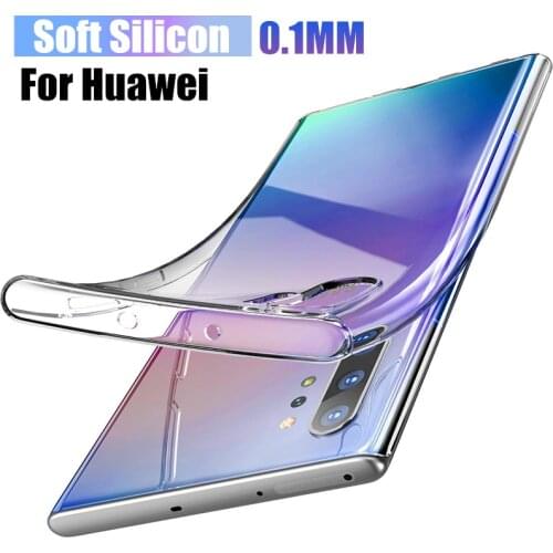 Ultra Thin Transparent Silicone Phone Case For Huawei Y5 Y6 Y7 2019 Y9 Prime Nova 3i 3e 4 4e 5 5i Pro P20 Lite P30 Pro Soft Case