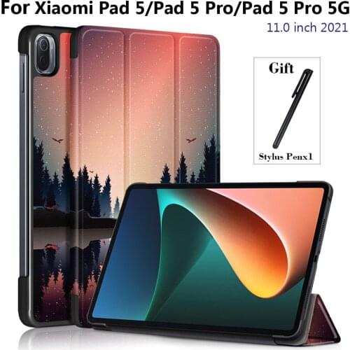 Smart Tablet Case For Xiaomi Pad 5 Pro Cover 11.0 2021 Funda For Xiaomi Mi Pad 5 Case 11 inch For Xiaomi Mipad5 2021 Coque Etui
