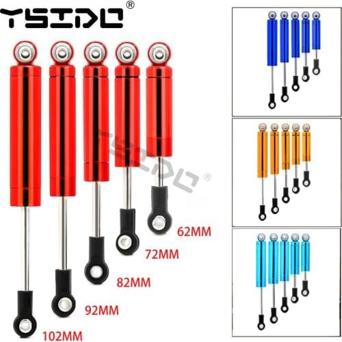YSIDO RC Car 2Pcs Built-in Spring 62/72/82/92/102mm Shock Absorber Damper For 1/10 RC Crawler Axial CC01 SCX10 90046 TRX-4 MST R