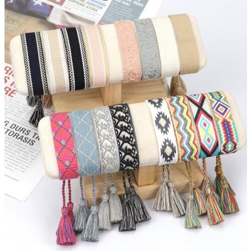 Light Luxury Woven Letters Ladies Bracelet New Adjustable Thread Wrist Strap Boho Wrap Bracelet Wholesale Bracelets For Women