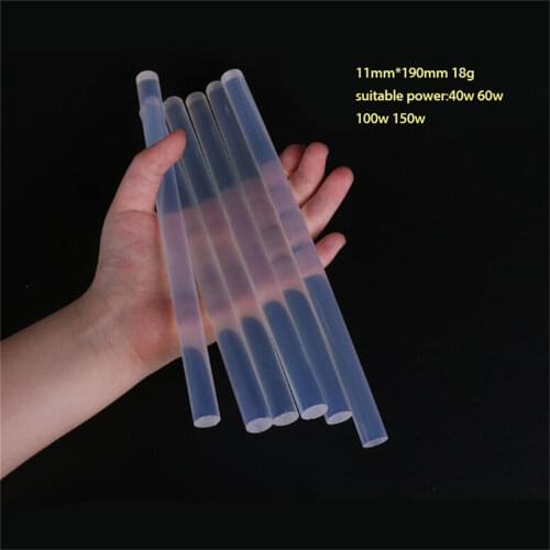 10PCS/Lot Non-Toxic Transparent 11mm X190mm Hot Melt Glue Sticks For DIY Jewelry Electric Glue Gun Craft Album Home Repair Tools