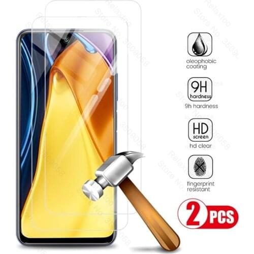 2pcs full cover tempered glass for xiaomi pocophone poco poko little m3 m 3 pro m3pro 5g explosion-proof screen protectors film