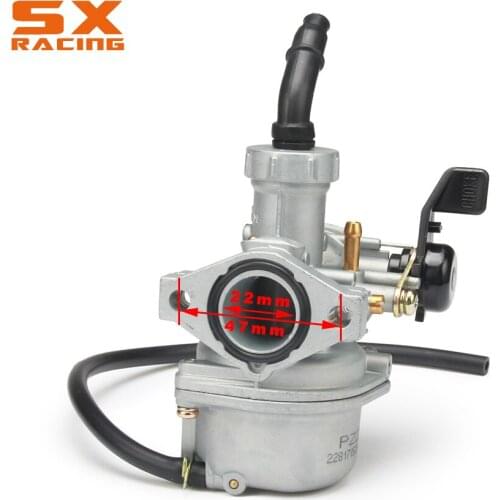 22MM PZ22 Hand Choke Motorbike Motorcycle Carburetor Carb For Dirt Pit Bike ATV 70cc 90cc 110cc 125cc Motor Bike