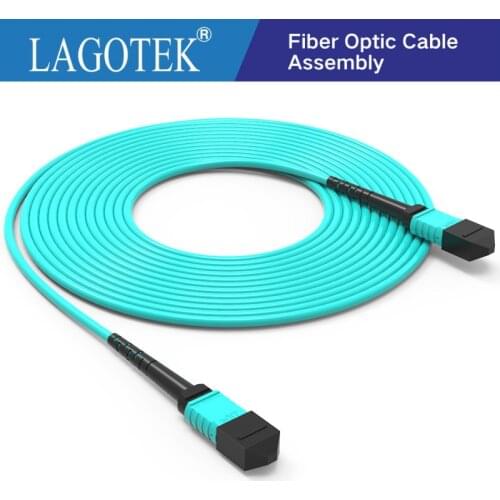 3m 12 cores MPO-MPO Fiber Patch Cable OM3 UPC jumper Female to Female Patch Cord multimode