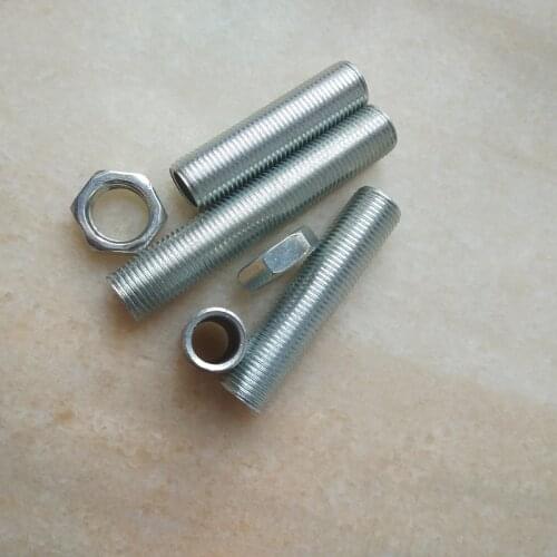 5pcs/lot 20-500mm metric m16*1.5mm pitch threaded hollow tube tooth tube threaded rod hollow tube DIY Lighting Acces
