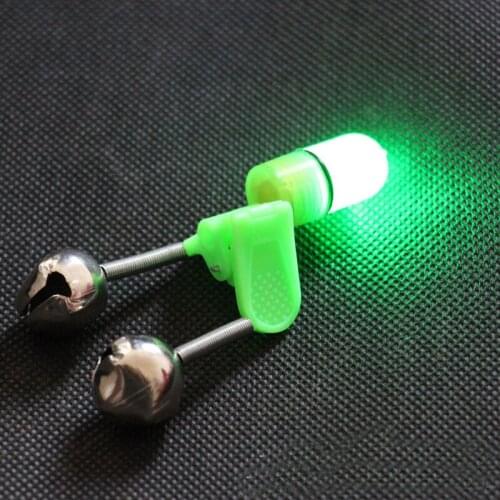 5 Pcs/Lot LED Fishing Rod Bite Alarm Bells Fishing Rod Red Light Alerter Fishing Float Fishing Accessories