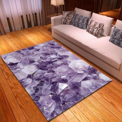 Anti-Slip Bedroom Bedside Mat Nordic 3D Marble Pattern Carpets Soft Flannel Area Rugs Parlor Tea Table Living Room Big Doormat