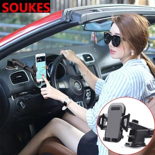 Car Telescopic Suction Cup Phone Navigator Holder For Alfa Romeo 159 147 156 166 GT Mito Acura MDX RDX TSX Fiat 500 Punto Stilo
