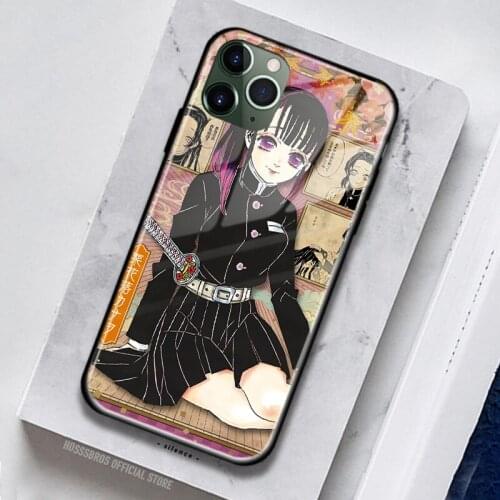 Kanao Tsuyuri Anime Soft Silicone Tempered Glass for IPhone SE 6 6s 7 8 Plus X XR XS 11 12 Mini Pro Max Phone Case Cover Shell