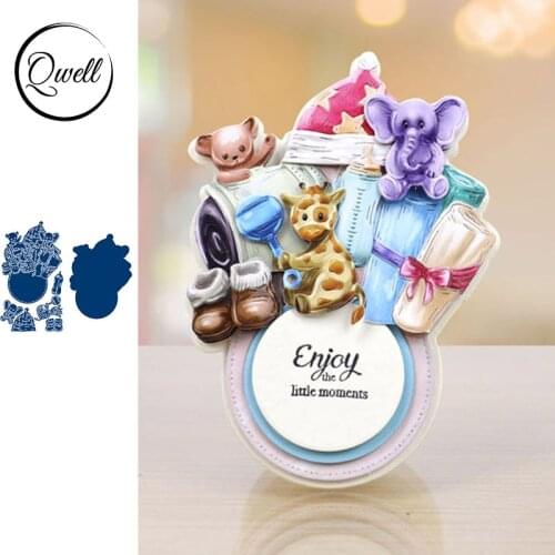 QWELL Baby Toy Metal Cutting Dies for Scrapbooking and Card Making Paper Embossing Craft New 2019 die cuts