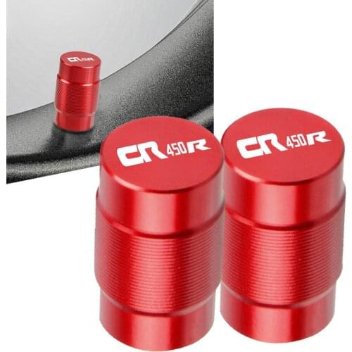 For HONDA CR450R CR450 R CR 450R CR 450 R 2004-2018 2017 2016 Motorcycle CNC Vehicle Wheel Tire Valve Air Port Stem Caps Cover