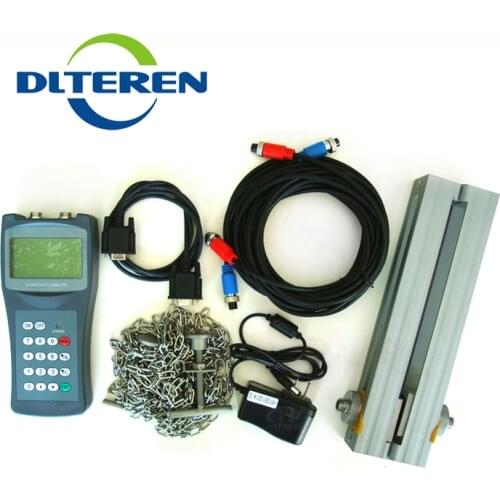 DTI-100H Handheld Ultrasonic Water Flowmeter Price with TS-2 TM-1 TL-1 Sensors For Sale Ultrasonic Flow Meter