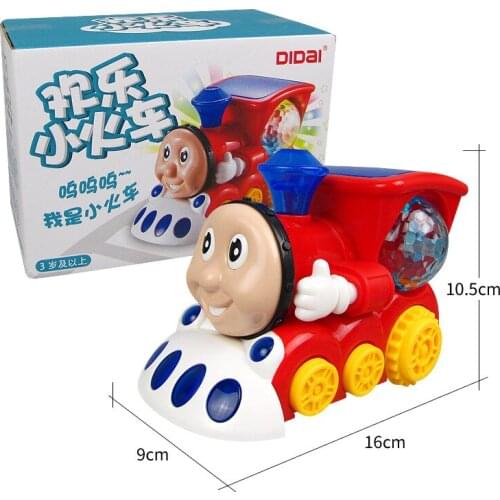 Electric Music Train Lighting Funny Car Model Birthday Amazing Gift Plastic Toy Childrens For Kid Boy