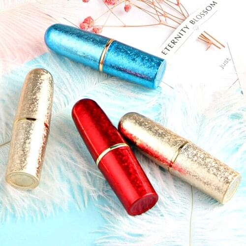 Empty Bulet Shape Lipstick Tube Women Luxury Lightning Gold Blue Red DIY Lip Rouge Case Cosmetic Containers for Make up 20pcs