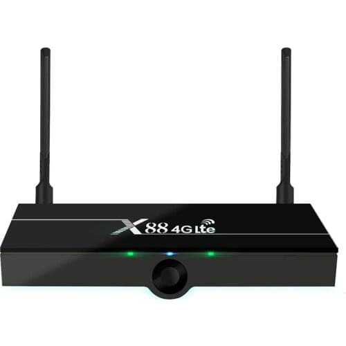 Global 4G TV BOX support Lte SIM card based on Android 9.0 OS 2GB 16GB X88 4G Lte 2.4G&5G Dual WiFi smart set top box