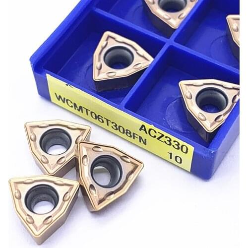 WCMT06T308 FN ACZ330 Drill Indexable Turning Tool wcmt 06t308 CNC Lathe Hard Alloy Carbide Cutter Turning Tools Inserts
