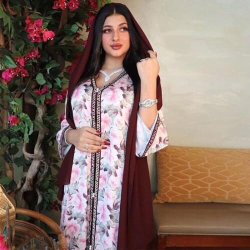 Kaftan Mujer Abaya Dubai Muslim Hijab Dress Islamic Turkey Dresses Abayas For Women Vestidos Djellaba Robe Longue Musulman Femme