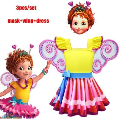 Baby Girl Fancy Nancy Colsplay Costumes Halloween Costume for Kids Little Girls Princess Dress Moana Childrens Dresses Clothes