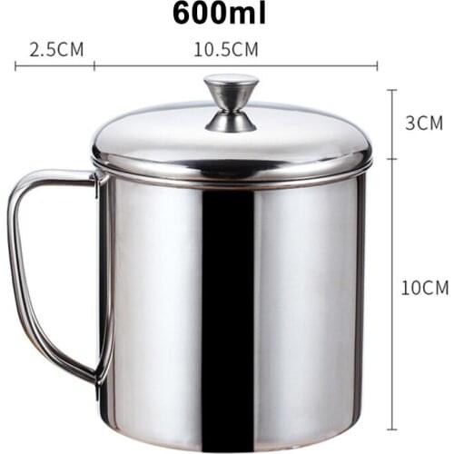 Stainless Steel Camping Mugs Water Milk Coffee Tea Drinking Cup Travel Tumblers