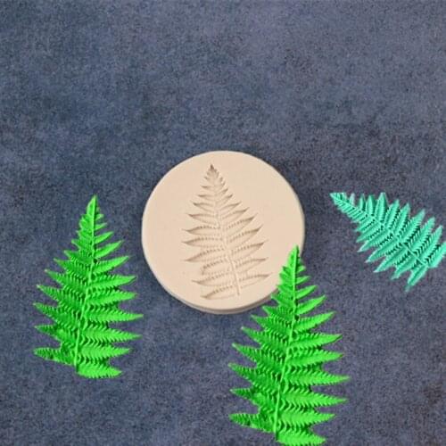 New Silicone Cake Mold Fern Leaves Turn Sugar Mold Cake Decoration Tool A1599
