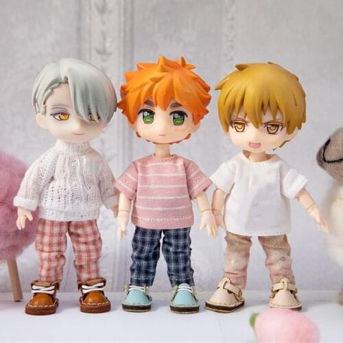 Ob11 clothes obitsu11gsc ddf12bjd piccordo Molly plain bodywear plaid pants