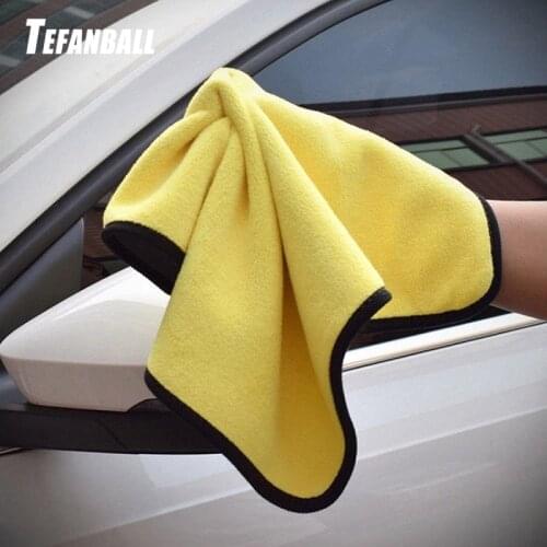 Extra Soft 30*30cm Car Wash Microfiber Towel Plush Cleaning Drying Cloth Car Care Cloth Detailing Polishing Cars Wash Brush Rag