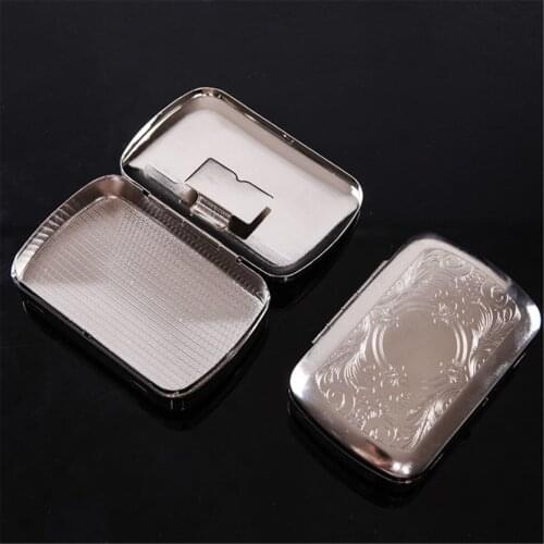Portable Metal Cigar Pocket Cigarette Box Holder Tobacco Storage Container Case