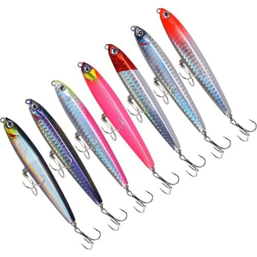 Topwater Pencil Fishing Lure 80/100mm 10/14/18/24g Floating Sinking Sea Bass Baits Artificial Hard Bait Pesca Fishing Tackle