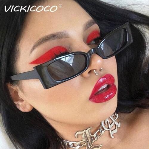 2021 New Small Square Frame Sunglasses Womens Luxury Brand Designer Classic Black Color Rectangle Eyeglasses Eyewear UV400 Men