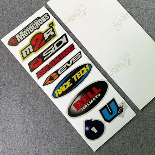 1 Set AURA Logo Highly Reflective Motorcycle Side Strip Bike Helmet Sticker Car Styling Vinyl Decal
