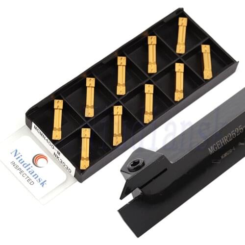 1pc MGEHR2525 MGEHL External Grooving Tool Holder 10pcs MGMN150 MGMN200-G NK9018 MGMN250 300 400 Carbide Insert Cutting Tool Set