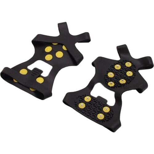 Outdoor Sports 10 Stud Teeth Mountaineering Ice Gripper Shoes Covers Crampons Covers Winter Climbing Safety Non-Slip Crampons