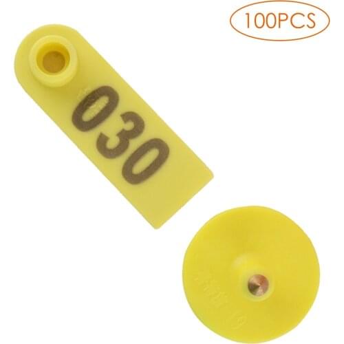 100 Pack Of Animal Ear Tag Includes 1-100 Numbers Livestock Ear Tags Suitable For Various Livestock Or Animals Sheep Cow Cattle