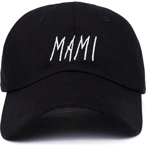 2017 new men women Hip hop MAMI Embroidered Low Profile Baseball Cap Hat black dad caps