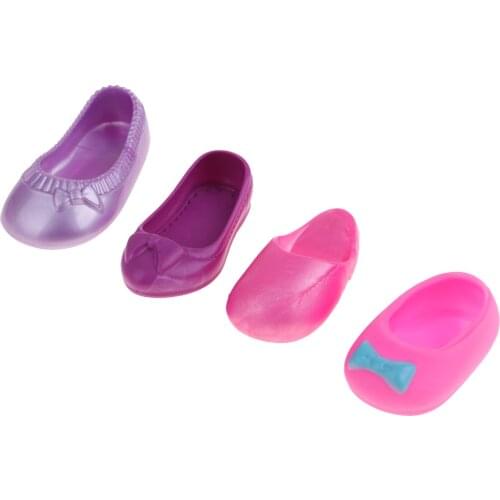 4 Pairs Doll Summer Shoes Sandal Slipper For 25cm Mellchan Doll Accessory