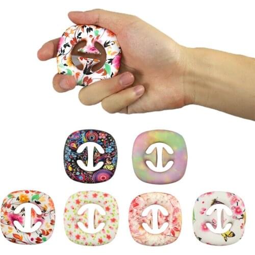 50pcs/lot Fidgets Toys Hand Grip Ring Relief Stress Sensory Toy Autism Special Needs Anxiety Reliever Grip Ball