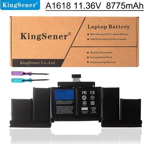 KingSener 11.36V 99.5Wh A1618 Battery For Apple MacBook Pro 15" Retina A1398 2015 Year 020-00079 MJLQ2LL/A MJLT2LL/A With Tools