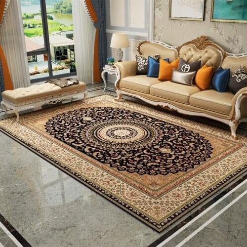 Large Turkish Persia Living Room With Encrypted Carpet Coffee Table Upholstered Sofa Bedroom Suitable