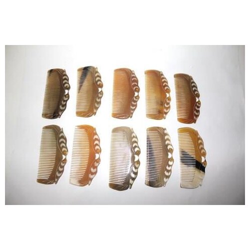 BONE COMB DECORATIVE NATURAL HAIR BRUSH COMB 479450173