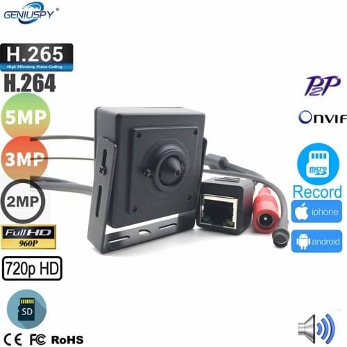 Audio&Video Super Mini Onvif IP camera Megapixel 720P 960P 1080P 3MP 5MP Indoor Security CCTV IP Camera SD Card Slot P2P Camhi