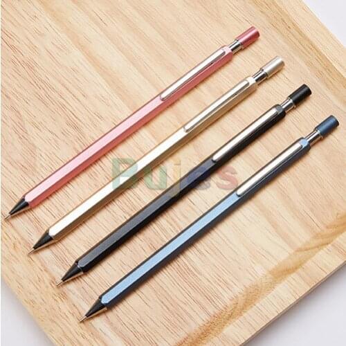 Korean Stationery Automatic Pencil 96900Serie All Metal Movable Pencil,0.5 / 0.7core for Writing, Drawing Pencil,School Supplies