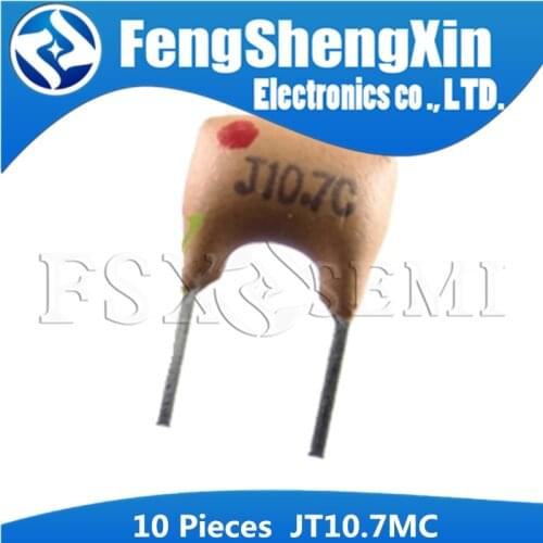 10PCS JT10.7MC J10.7C 10.7MHZ 2P DIP-2 ZTA10.7M 10.7M ZTA10.7MG 10.7MHZ J10.7C JT10.7MC1 Ceramic discriminator