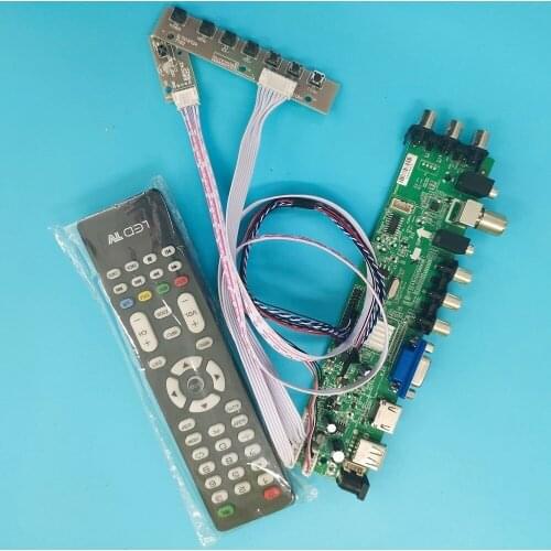 Kit For N101L6-L0A/N101L6-L0B 1024X600 Signal controller board WLED VGA LED HDMI digital DVB-T remote 40pin TV LVDS USB AV 10.1"